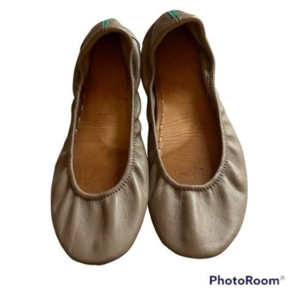 Tieks Taupe Tan Ballet Flats Size 10 Womens